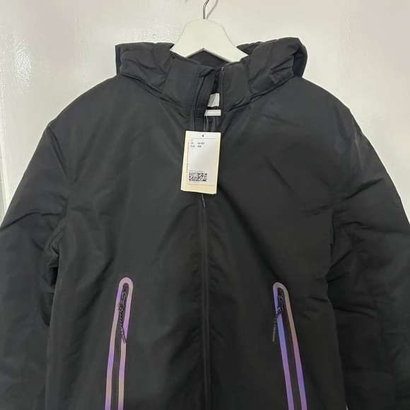 H&M Black Jacket with Purple Accents